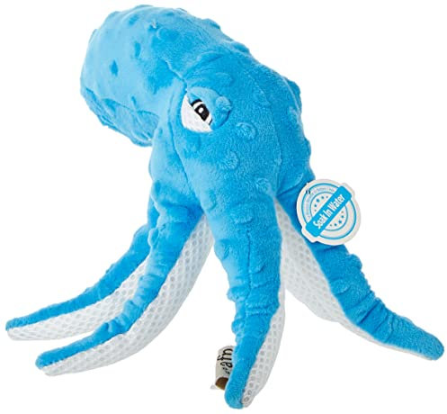 ALL FOR PAWS Chill Out Sommer Hundespielzeug Kühlspielzeug Outdoor Play Plüschtier Oktopus Blau