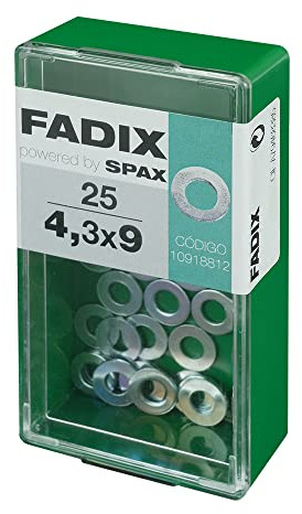 Box S, 25 Stück, Zink, 4,3 x 9 mm, Fadix
