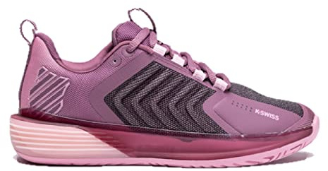 K-Swiss Women's Ultrashot 3 Tennis Shoe, Grape Nectar/Cameo Pink, 6 UK