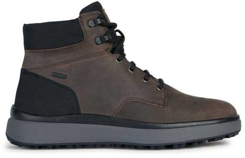 Geox U Granito + Grip B A Ankle Boot, Dk Coffee, 6.5 UK