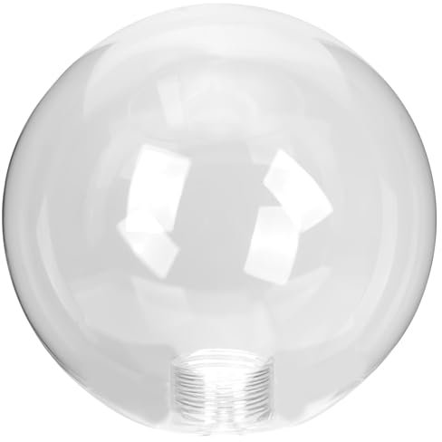 PRETYZOOM Clear Globe Glass Lamp Shade Replacement 100mm Ball Lampshade Cover Opal Sphere Shade Round Ball Lamp Cover G9 Base for Pendant Light Chandelier Wall Sconce