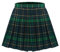 Panegy Jupe plissée pour fille - Demi-élastique - Uniforme scolaire - Doux - Basique - Avec short intérieur - Évasé et fluide - Tenue de danse, Vert à carreaux, 5- 8 ans
