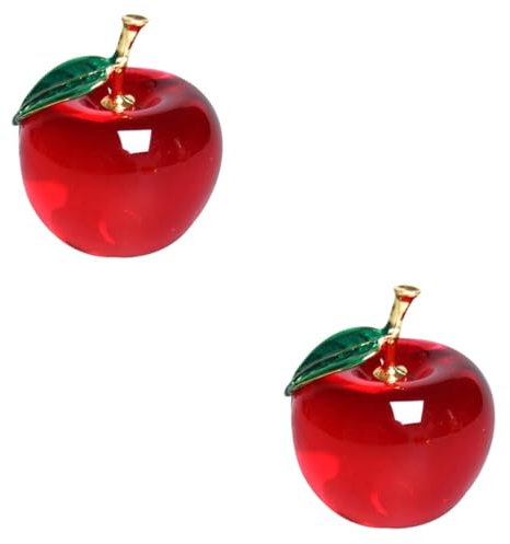 HOMSFOU 2 Stück Kunst Zum Basteln Tischplatte Zuhause Briefbeschwerer Kristallsammlung Und Autohandwerk Souvenir Hochzeit Büro