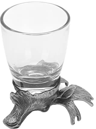 Elch-Whisky-Gläser – Hirsch-Whisky-Gläser, Lustige, Neuartige Glaswaren Mit Tiermotiv, Metallstatue, Trinkgläser, Weit Verbreitete Cocktailgläser Für Partyspiele, Hochzeiten