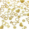ALEGRE® Konfetti Hochzeit Tischdeko Gold, 100 Stk Glitter Streudeko Hochzeit Herzen, Tischdeko Hochzeit Confetti, Verlobung Konfetti, Hochzeit Deko Tisch, Romantische Deko Hochzeit, Wedding Decoration