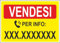 M-ITALY CARTELLO SEGNALETICO - VENDESI CON NUMERO PERSONALIZZABILE - Adesivo Extra Resistente, Pannello in Forex, Pannello In Alluminio (30x42, Alluminio)