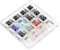 NATHA 1 Stück Schaltertester 14 Choc Low Profile Schalter RGB Achsengehäuse Tester Acryl für Mechanische Tastatur Pink Jade Navy Crystal Red Pro