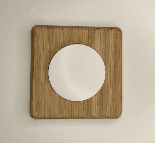 Plaque carrée en bois pour interrupteur/prise (Compatible Legrand® Dooxie)