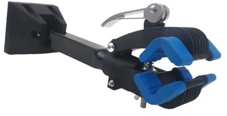 Baoblaze Wall Mounted Bike Repair Bench Sturdy Convenient for Road Bikes Practical Space Saving Hanger Bike Clamp Workbench Work Stand, Blue