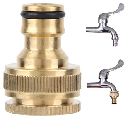 Conector de Manguera de Conexión Rápida de Latón Adaptador de Tubería de Agua Material Premium Fácil Instalación Alta Confiabilidad Adaptador de Latón 3 4 Hogar Jardín