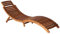 HETFTJN Relax Liegestuhl Gartenstühle Loungesessel Outdoor Gartenstuhl - Sonnenliegen 2 STK. mit Tisch und Auflagen Massivholz Akazie für Balkon Garten Camping Outdoor