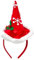 YUSHWENPTY Serre Tete Noel Enfant, Bandeau Cheveux Noël Rouge Deco Cheveux Noel Accessoires de Noël pour Fille, Christmas, Mascarade, Cosplay (Bonnet Noel)