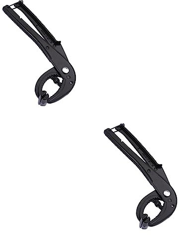 Ciieeo 2 Pcs Stone Pot Tongs Pan Clamp Bowl Gripper Non Slip Food Grip Pot Clip Lifter Pot Lifter Grilling Clip Baking Pan Gripper Clips Pizza Pan Gripper Bowl Dish Black Aluminum Alloy