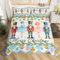 Homewish Nutcracker and Ballet Girl Super King Duvet Cover,Christmas Nutcracker Bedding Set Gifts for Kids Girls Boys,Xmas Decorations Bed Set Winter Snowflake Duvet Cover 3Pcs (No Comforter)