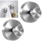 EUIOOVM Saugnapf Haken Edelstahl Extra Stark Handtuchhaken Ohne Bohren Wandhaken Saugnapf Bad Vakuum Saugnapfhaken Küche Haken (2, Brushed Silver)