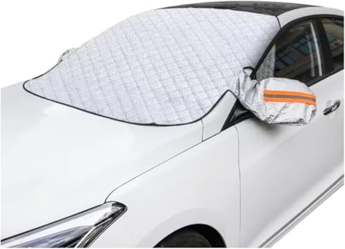 MPAAZ Frontscheibenabdeckung Auto für Opel Adam/Astra/Corsa/Crossland/Grandland/GT/Insignia/Zafira, Wintergegen Schnee EIS Frost Staub Faltbare Abnehmbare mit Magnet Fixierung,158cm*115cm