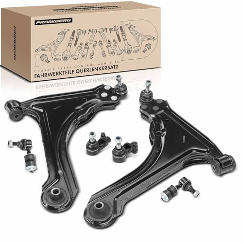 Frankberg 6x Querlenker Vorderachse Kompatibel mit Astra F 56 57 Astra F T92 Astra F Cabriolet 53 B Astra F Caravan 51 52 Astra F CC 53 54 58 59 Replace# 090350447