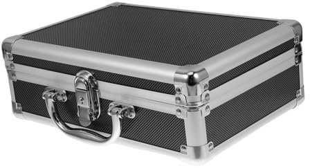 PRETYZOOM Multifunctional Aluminum Alloy Hard Case Suitcase Portable Tool Box Storage Case for Cameras Tools Parts for Outdoor Travel and Flight Use