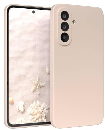 EAZY CASE - Silikonhülle für Samsung Galaxy A56 5G Hülle Silikon Case weich stoßfeste Handyhülle Schutzhülle mit Kameraschutz Dünn Premium Schutz Cover TPU Phone Bumper in Taupe