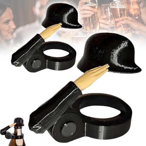 bierflaschen Helm Soldat, 2 Stück Kronkorken Armee Stil, Flaschenverschluss Bierflaschen Helm, Soldat Dekoratives Bierflaschenverschlüsse, bierverschluss helm, Für Party Bar Veteranen Enthusiasten