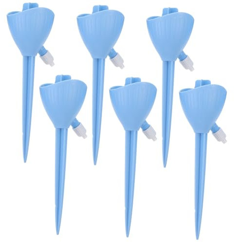 LIOOBO 6 Stück automatische Bewässerungsvorrichtung tragbar drinnen Anlage gerät zum bewässern von Pflanzen Blumenwässerungsapparat Automatische Wasserversorgung Himmelblau