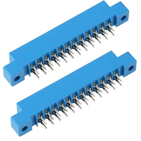 Be In Your Mind 2 Connettori Per Porta Placcati In Oro A 24 Pin (2x12) Compatibile Con Commodore C64 SX-64 C128 C128D VIC-20