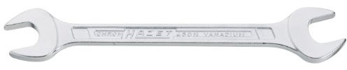 HAZET Doppel-Maulschlüssel 450NA-1.1/16X1.1/4 verchromt, Schlüsselweite: 1.1⁄16 x 1.1⁄4 mm | Maulstellung: 15° | Schaft mit extra stabilem Doppel-T-Profil | Made in Germany