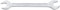 HAZET Doppel-Maulschlüssel 450NA-1.1/16X1.1/4 verchromt, Schlüsselweite: 1.1⁄16 x 1.1⁄4 mm | Maulstellung: 15° | Schaft mit extra stabilem Doppel-T-Profil | Made in Germany