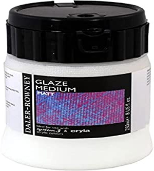 Daler-Rowney Acrylic Medium, Plastic Pot, 8.45oz - 250 ml, Matt Glaze Medium
