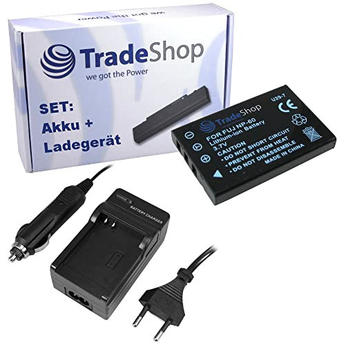 Angebot IM Set: Kamera Li-Ion Akku 1400mAh + Akku Ladegerät mit Kfz Adapter für Rollei Flexline 250 140 200 Prego DP6000 DP6300 DP8330 DT3200 DT4200 DP-6000 DP-6300 DP-8330 DT-3200 DT-4200