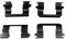 Blue Print ADN148602 Fitting Kit for brake pad set, pack of one