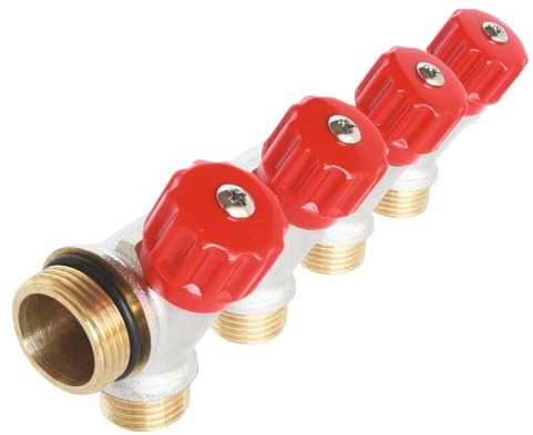 Somather FOR YOU - Colector sanitario,4015-04-20R - 1 x Coll Sani Easy Lock 4 salidas 3/4-1/2 m con mini válvulas