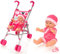 Molly Dolly My First Doll Pram & Doll Set - Girls Stroller - Baby Pram - Pushchair - Toy Buggy