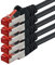 1aTTack.de 5x 5m - Câble réseau Cat 6 Câble patch Cat6 RJ45 SFTP - Noir