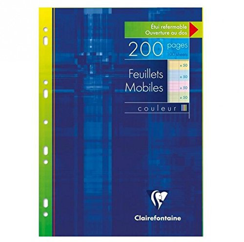 CLAIREFONTAINE Feuillets Mobiles 21 x 29,7 cm 200 Pages