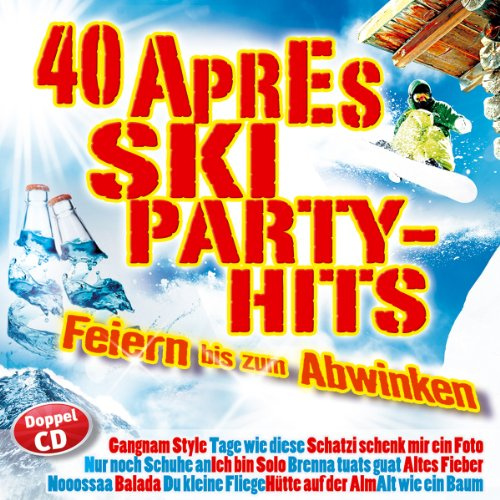 40 Aprés Ski Party Hits; Folge 1; Gangnam Style; Nur noch Schuhe an; Tage wie diese; Schatzi schenk mir ein Foto; Ich bin solo; Brenna tuats guat; Altes Fieber; Noossa; Balada; Du kleine Fliege; Hütte auf der Alm; Alt wie ein Baum; I sing a Liad für di
