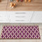 Ottomanson Glamour-Kollektion Teppichläufer mit Gummirückseite und elegantem Gitter-Design, 50 cm x 150 cm, Violett