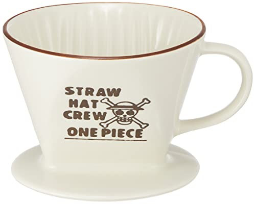 One Piece 128154 - Gotero estilo café, diámetro 4.5 pulgadas (11.5 cm), color blanco
