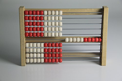 Handelsagentur Sieboldt 100`er Rechenrahmen rot-weiß, Abakus, Student`s Abacus, System Kühnel