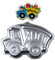 WOTOY 33 cm 3D Truck Aluminium Kuchen Backform Form