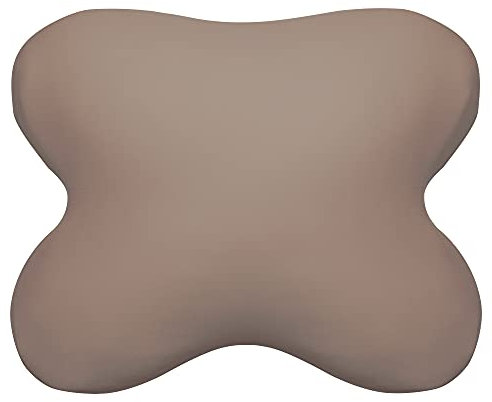 Edda Lux Bezug passend für Tempur OMBRACIO Schlafkissen, 60/56 x 50/48 cm, formbeständiger Jersey Kissenbezug für Schmetterlingskissen, aus 100% Baumwolle, in Toffee