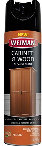Weiman Cabinet & Furniture Polish - 17 Ounce - Aerosol Protect Clean Polish Wax Your Wood Tables Chairs Cabinets