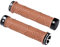 FIFTY-FIFTY MTB Griffe, Fahrradgriffe Mountainbike aus rutschfestem Gummi, Double Lock-on Fahrrad Griffe/lenkergriffe, für All-Mountain, Enduro, Downhill, E-Bike, Cross-Country (Braun)