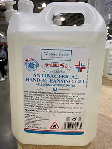 Winter in Venice 3 x Winter In Venice 70% Alcohol Hand Cleaning Gel 5L