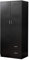 Tall Wooden 2 Door Wardrobe With 2 Drawers Bedroom Storage Units With Hanging Bar Clothes (Black)