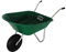 simpahome 85L Green Plastic Garden Wheelbarrow with Pnuematic tyre - Suitable for Light/Medium Garden Work.