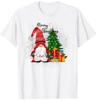 Weihnachten Weihnachtspullover Gnomie Gnomies Damen Herren T-Shirt