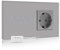 BSEED Interrupteur variateur avec prise de courant avec affichage LED - 1 voie - 1 voie - Touchez le panneau tactile - Prise murale LED - Interrupteur tactile - Gris