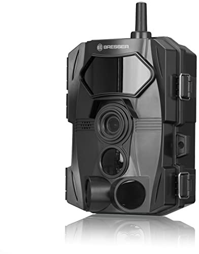 Bresser Cámara de Caza WiFi 24MP Full HD 1080P con grabación de Sonido con Detector de Movimiento y visión Nocturna para observación de Vida Silvestre y protección de Objetos, Resistente al Agua IP54