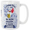 Bee Ingenious Taza gato buenos dias personalizada con nombre.Taza desayuno XL de 443 ml.Taza divertida de cerámica de calidad.Taza original mensaje divertido.Taza graciosa.Taza borde. (Buenos días)